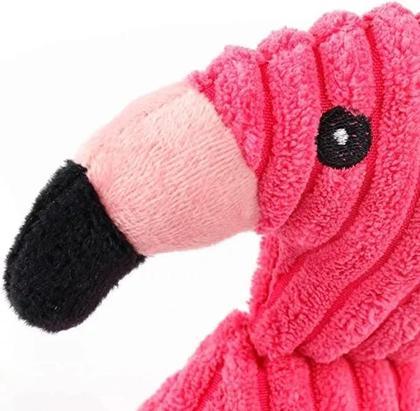 Imagem de Mordedor Pelúcia Flamingo Pet Com Corda Para Mastigar