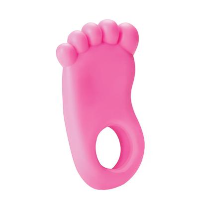Imagem de Mordedor Pezinho Para Bebe Brinquedo Macio Menino e Menina