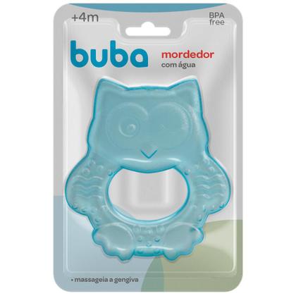 Imagem de Mordedores Para Bebê Com Água Corujinha Azul Buba