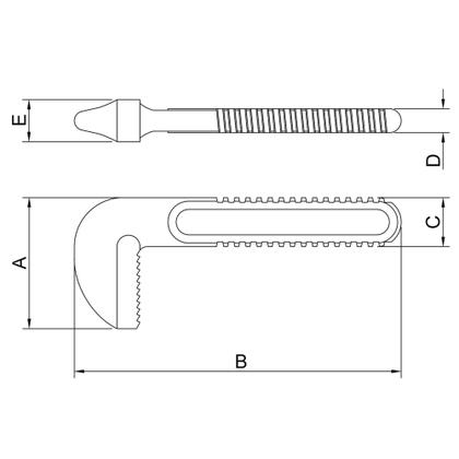 Imagem de Mordente da Chave para Tubos 10" Tramontina PRO para chaves 44021 e 44085