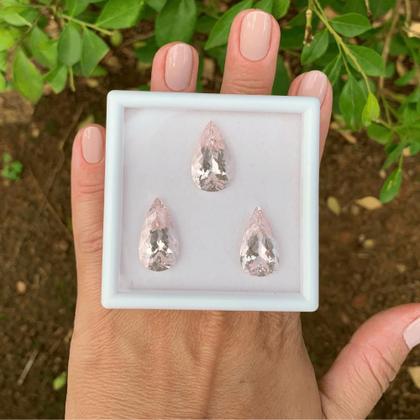 Imagem de Morganita Gota Lágrima SET 26,66ct