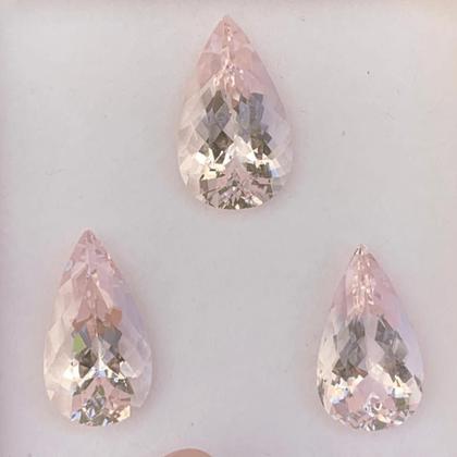 Imagem de Morganita Gota Lágrima SET 26,66ct