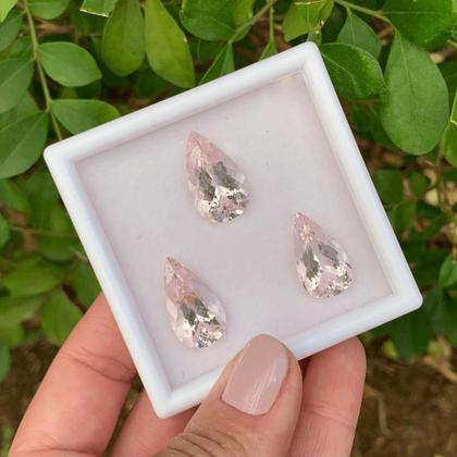 Imagem de Morganita Gota Lágrima SET 26,66ct