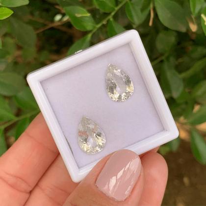 Imagem de Morganita Gota Par 8,01ct