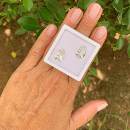 Imagem de Morganita Gota Par 8,01ct