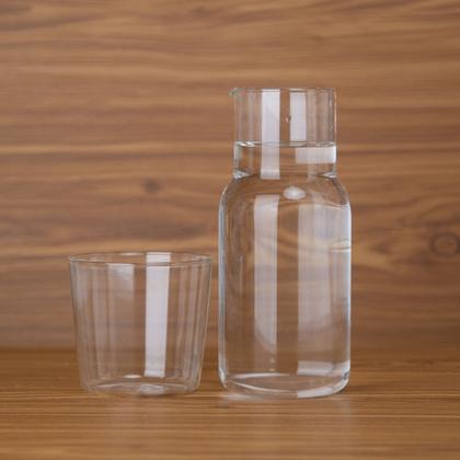 Imagem de Moringa Com Copo Sucos Água Bebidas Vidro Resistente