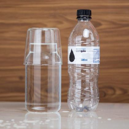 Imagem de Moringa Garrafa Copo Sucos Água Bebidas Vidro Resistente