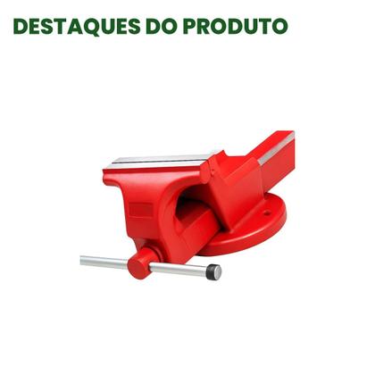 Imagem de Morsa Torno de Bancada Nº 5 Aço Forjado com Bigorna Forjasul 132mm