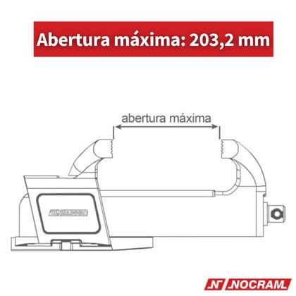 Imagem de Morsa / Torno de Bancada Nocram N 8 - Nocram