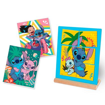 Imagem de Mosaico Magnético Stitch Disney Com 42 Peças Brinquedo Pedagógico Para Crianças