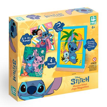 Imagem de Mosaico Magnético Stitch Disney Com 42 Peças Brinquedo Pedagógico Para Crianças