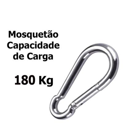 Imagem de Mosquetão 7cm Academia Profissional Suporta 180kg