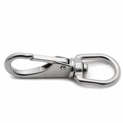 Imagem de Mosquetão Inox Com Destorcedor 98Mm