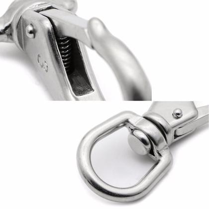 Imagem de Mosquetão Inox Com Destorcedor 98Mm