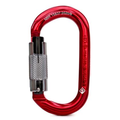 Imagem de Mosquetão Usclimb Alumínio Oval Keylock Trava Automática 22kn Ce Uiaa