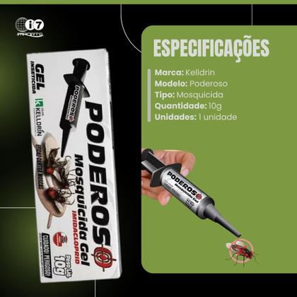 Imagem de Mosquicida Poderoso Gel Kelldrin 10gr Bisnaga Elimina Moscas