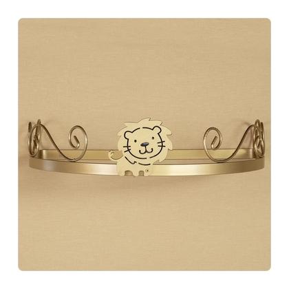 Imagem de Mosquiteiro Berço Bebe Com Dossel Rei Leão Dourado Unisex