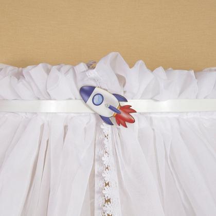 Imagem de Mosquiteiro de Voil com Dossel de Parede Foguete Astronauta