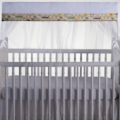 Imagem de Mosquiteiro para berço com bandô 1,40m x 20cm