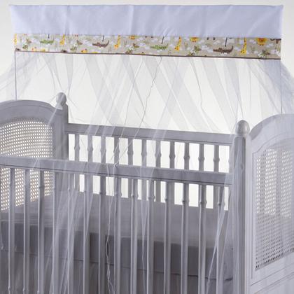 Imagem de Mosquiteiro para berço com bandô 1,40m x 20cm
