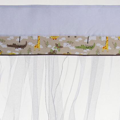 Imagem de Mosquiteiro para berço com bandô 1,40m x 20cm