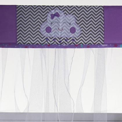 Imagem de Mosquiteiro para berço com bandô 1,40m x 20cm