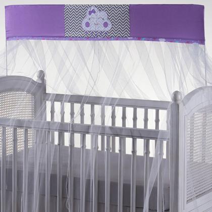 Imagem de Mosquiteiro para berço com bandô 1,40m x 20cm