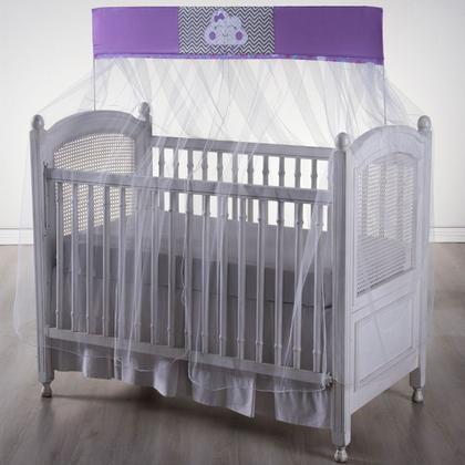 Imagem de Mosquiteiro para berço com bandô 1,40m x 20cm