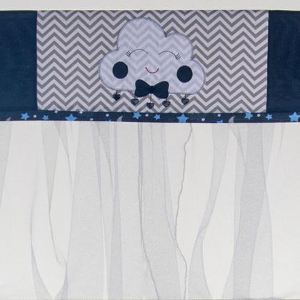 Imagem de Mosquiteiro para berço com bandô 1,40m x 20cm