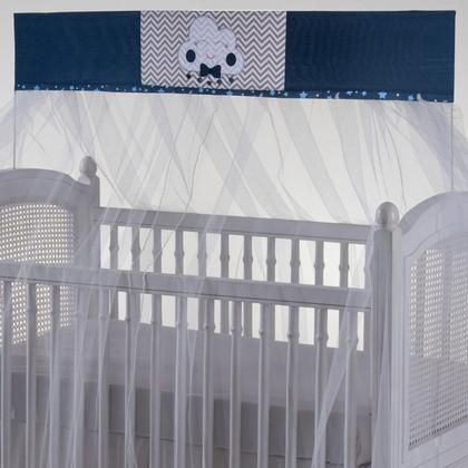 Imagem de Mosquiteiro para berço com bandô 1,40m x 20cm