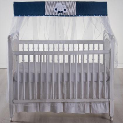 Imagem de Mosquiteiro para berço com bandô 1,40m x 20cm