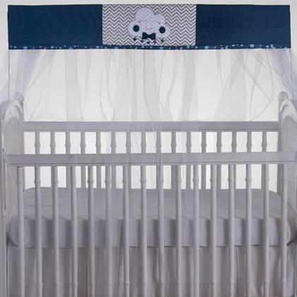 Imagem de Mosquiteiro para berço com bandô 1,40m x 20cm