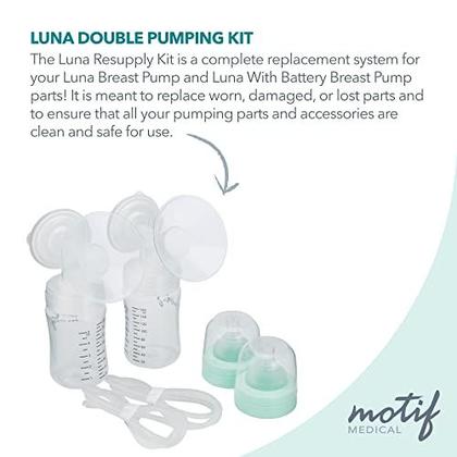 Imagem de Motif Medical, Luna Double Pumping Kit, Peças de Reposição para Extrator de Leite - Médio 24mm