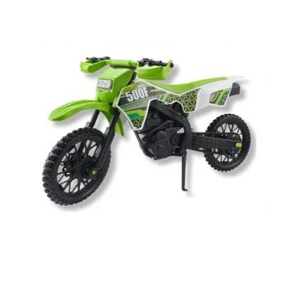 Imagem de Moto Cross De Brinquedo Grande Mega Realista Trilha Verde