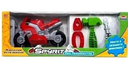 Imagem de Moto de Brinquedo Spiryt brinquedo acompanha ferramentas para brinca de desmontar
