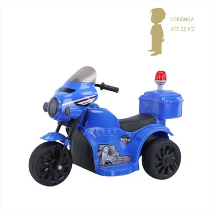 Imagem de Moto Eletrica Criança Mini Motinha Infantil Sirene Luz Led