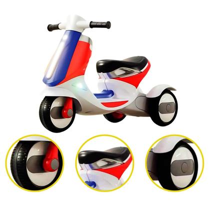 Imagem de Moto Elétrica Infantil France Branca 6v com Bateria Recarregável