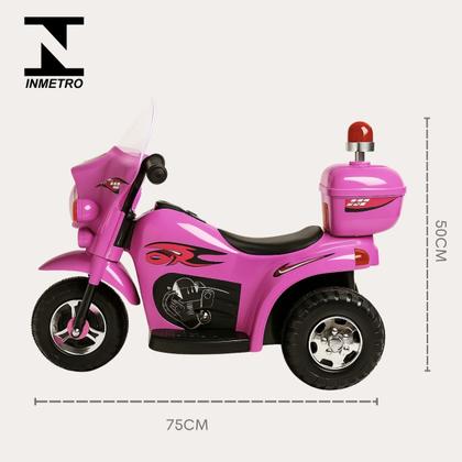 Imagem de Moto Elétrica Infantil Polícia com Baú 6v Som e Luz Giroflex