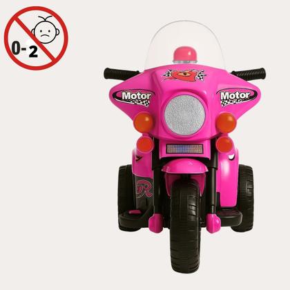 Imagem de Moto Elétrica Infantil Polícia com Baú 6v Som e Luz Giroflex