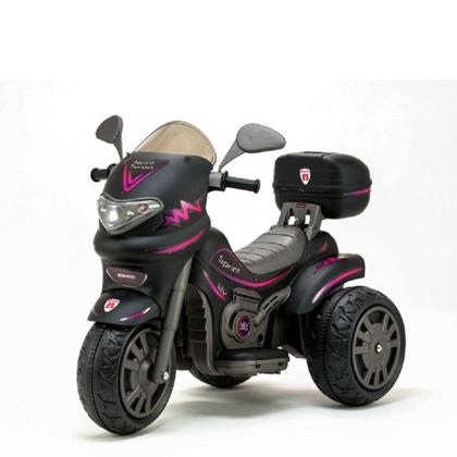 Imagem de Moto Eletrica Sprint Turbo 12v Com Capacete Boy E Girl Biemme Preto