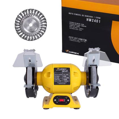 Imagem de Moto Esmeril 6 Pol com 2 Rebolos e Disco de Aço 127V ou 220V