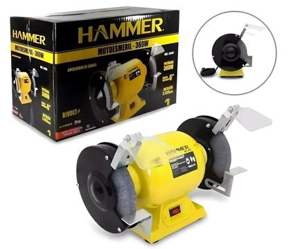 Imagem de Moto Esmeril De Bancada 6 Polegadas 360w 1/2hp Bivolt Gyme3600 Hammer