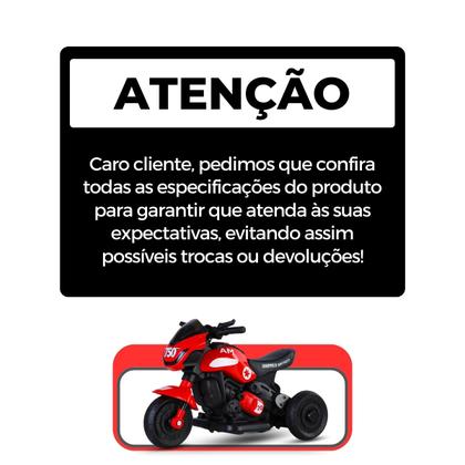 Imagem de Moto Infantil 6V Elétrica Música Farol Som Bivolt Motor 380W 3Kmh