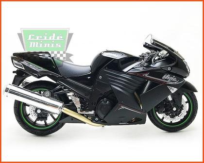 Moto Kawasaki Ninja ZX14 - escala 1/12 - Newray - Miniaturas