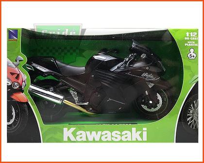 Moto Kawasaki Ninja ZX14 - escala 1/12 - Newray - Miniaturas de