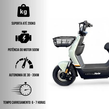 Imagem de Moto Scooter Elétrica KD650 Yala Adulto 650 Watts 60km/h