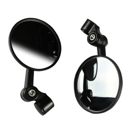 Imagem de Moto scooter retrovisor lidar com barra espelhos universal redondo guiador espelho