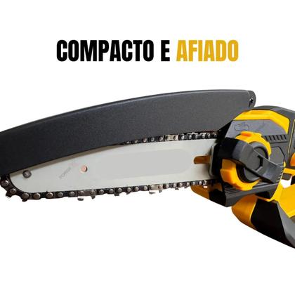 Imagem de Moto Serra A Bateria Mini Serra Elétrica 1200w 48v Com Cabo Extensor