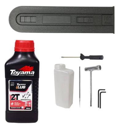 Imagem de Moto Serra À Gasolina Kawashima KCS-400E 37cc Alta Potência e Rotação Motosserra Com Carcaça de Alumínio, Sistema Antivibração e Sabre 16' + 1 ÓLEO TOYAMA FG50 2 TEMPOS