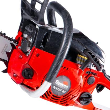 Imagem de Moto Serra Motosserra À Gasolina Toyama TCS53F-G2 TCS53FG2 49cc 2,8HP Robusta e de Alto Desempenho + ÓLEO STIHL 2T Motor Serra Ideal Para Carpintaria Profissional